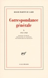 Roger Martin du Gard Correspondance tomes 9 et 10