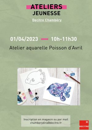 Decitre Chambéry - Atelier - 01/04/2023