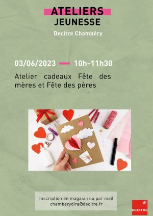 Decitre Chambéry - Atelier - 03/06/2023