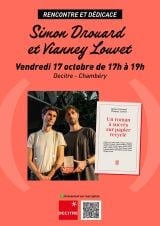 Decitre Chambéry - Rencontre et dédicace - 17/10/2025