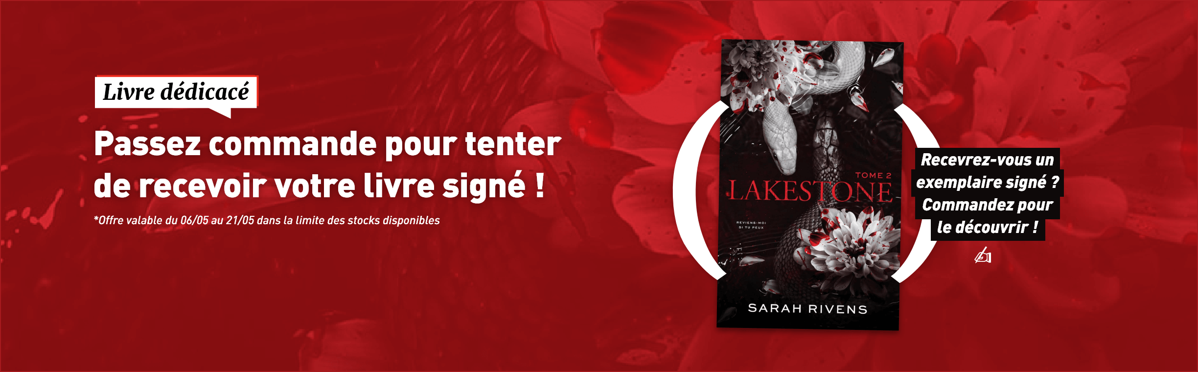 Livre dédicacés - Lakestone 2 - Sarah Rivens